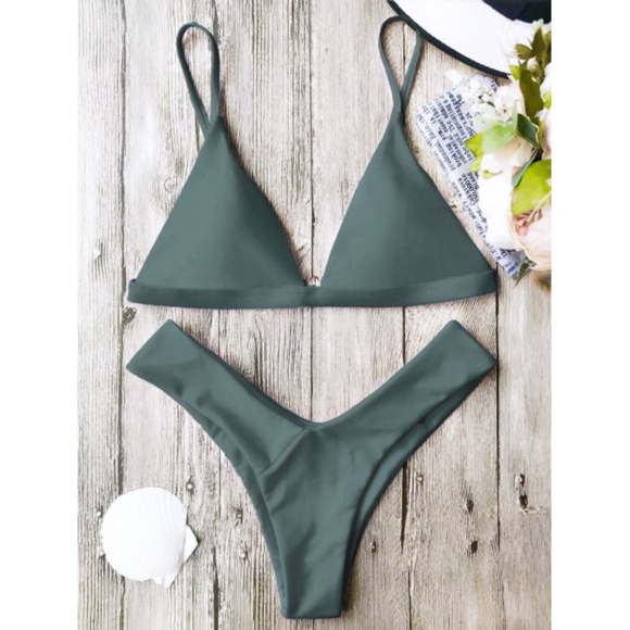 Other - Last One Green Print Cheeky Bikini